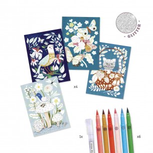 Retoladors pinzells - Al jardí 2