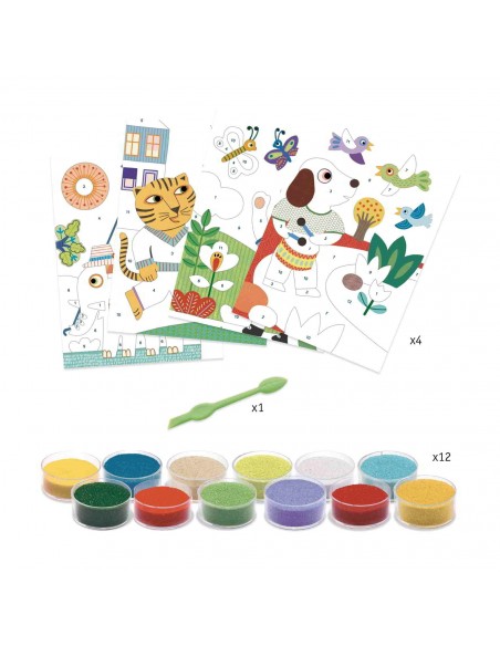 Pintar amb sorra - A l'aire lliure