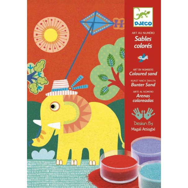 Pintar con arena - Al aire libre