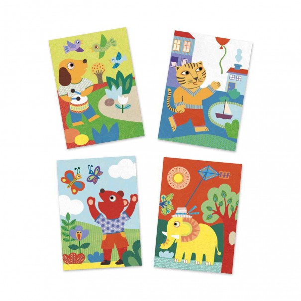 Pintar con arena - Al aire libre