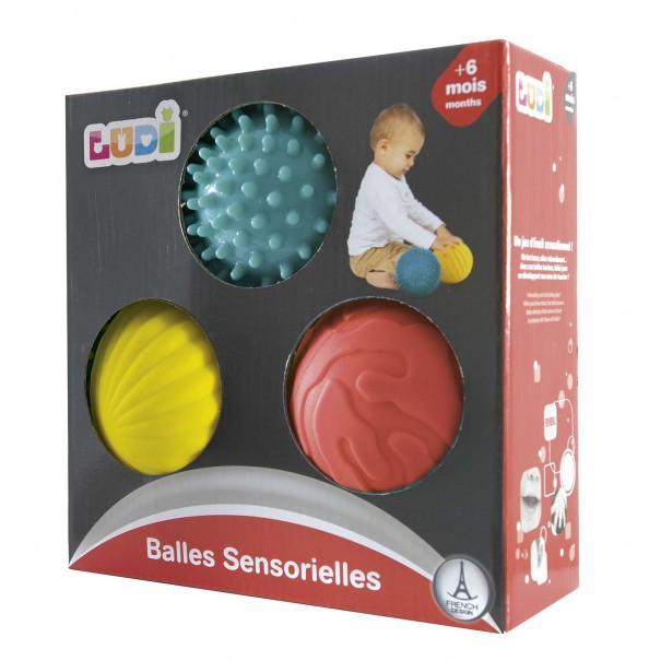 Conjunto de 3 pelotas sensoriales