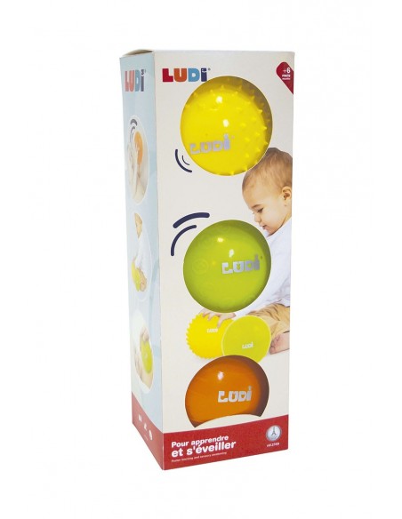 Conjunto de 3 pelotas estimulación sensorial