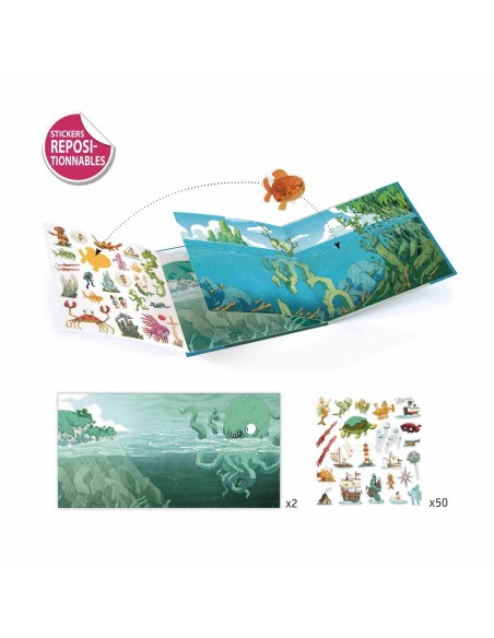 Historias con stickers - Las aventuras en el mar