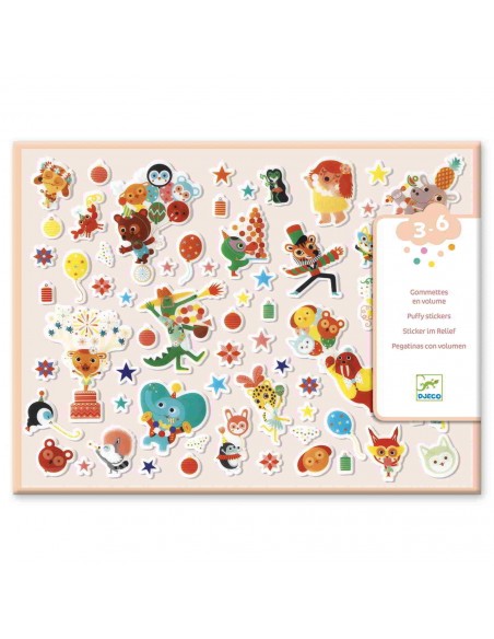 Pegatinas con volumen - La fiesta