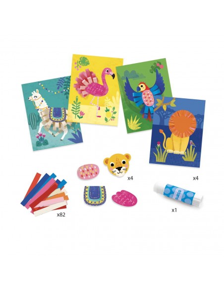 Collage con bucles - Animales