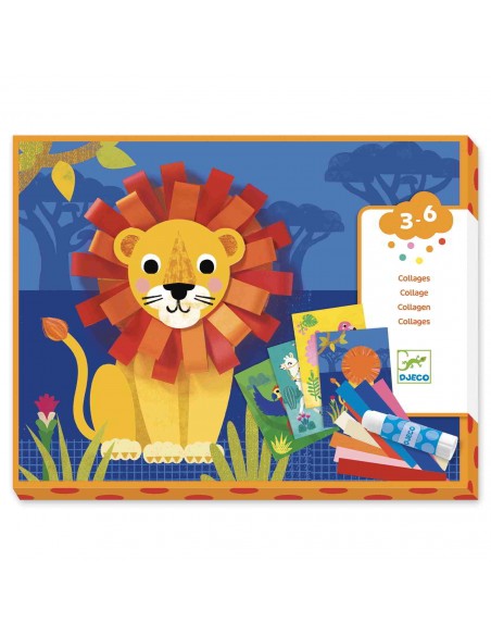 Collage con bucles - Animales