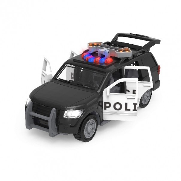 logo Pensativo preparar Mini coche de policía de juguete de Driven by Battat