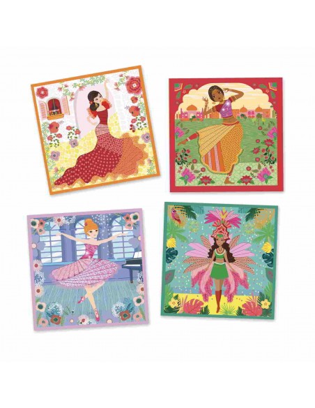 Crear con papel - Bailarinas