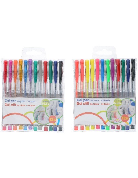 Bolígrafos de gel neón/metalizado