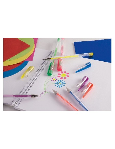 Bolígrafs de gel neó/metal·litzat