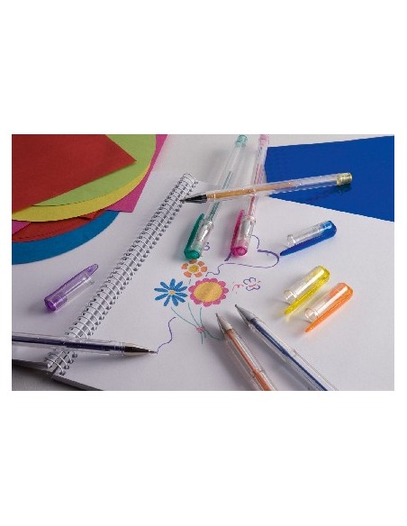 Bolígrafs de gel neó/metal·litzat