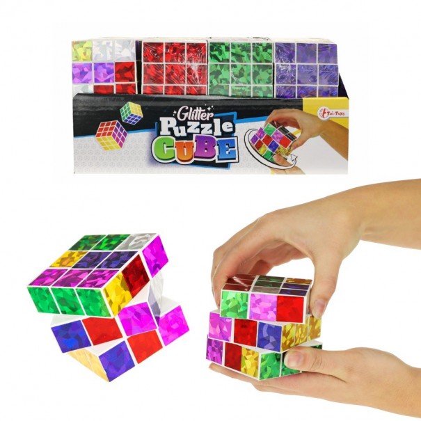 Cub de rubik amb purpurina