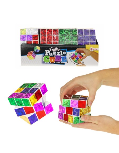 Cub de rubik amb purpurina
