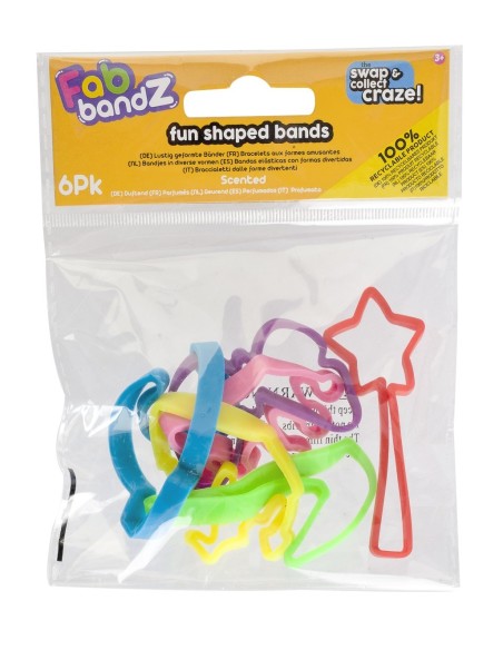 Pulseras de goma - 6 unidades