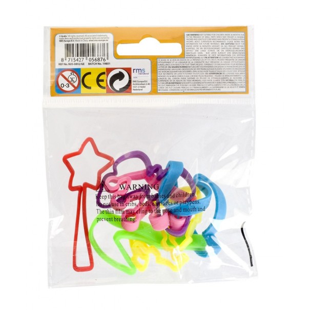 Pulseras de goma - 6 unidades