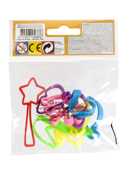 Pulseras de goma - 6 unidades