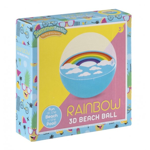 Pelota de plástico 3D - 30 cm.