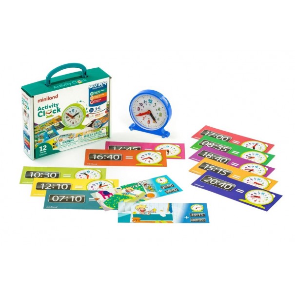 Rellotge amb fitxes d'activitats