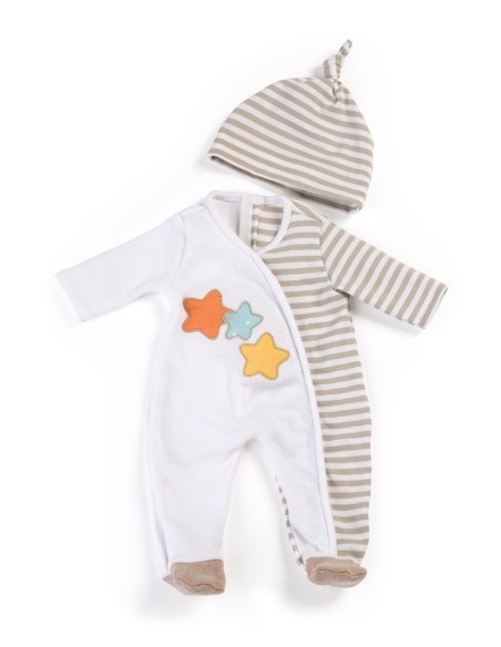 Pijama beige para muñeco