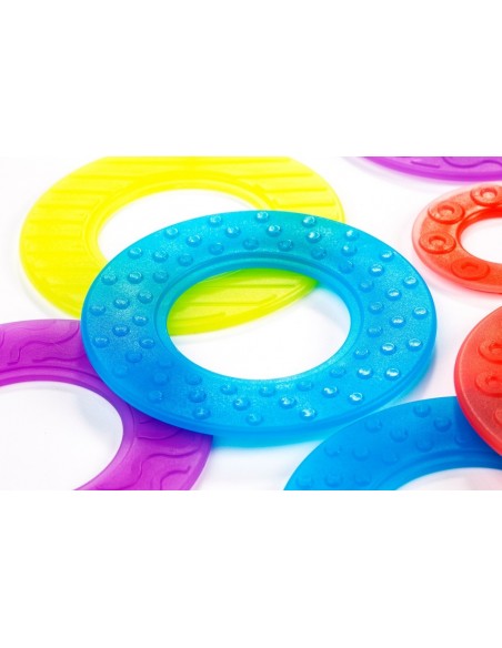 Aros translúcidos con fichas de actividades