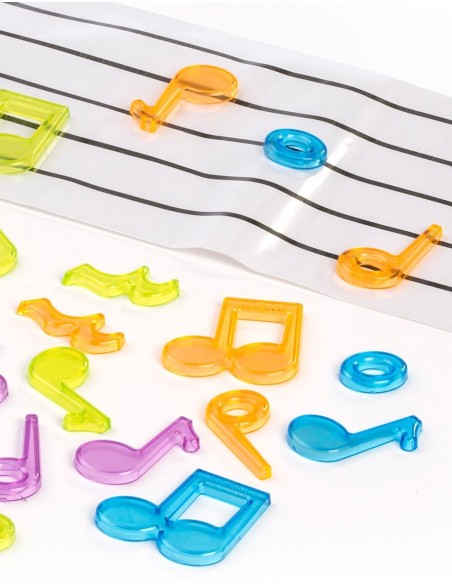 Notes musicals translúcides
