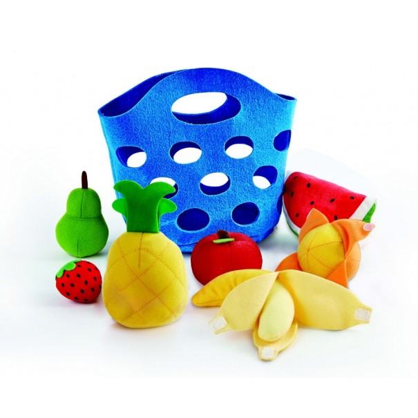 Cesta de frutas de juguete