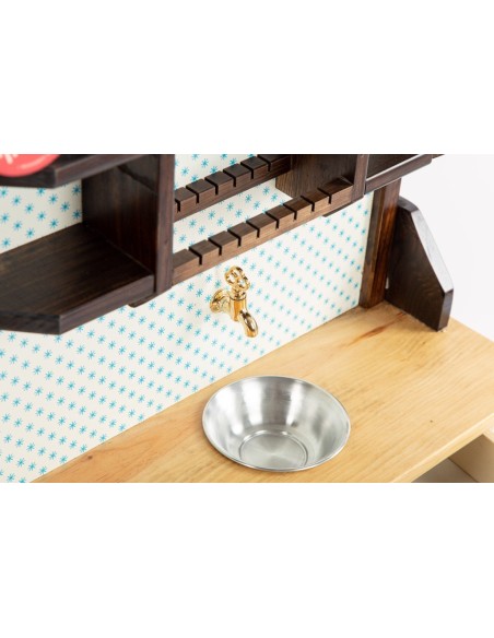 Cocina rústica grande