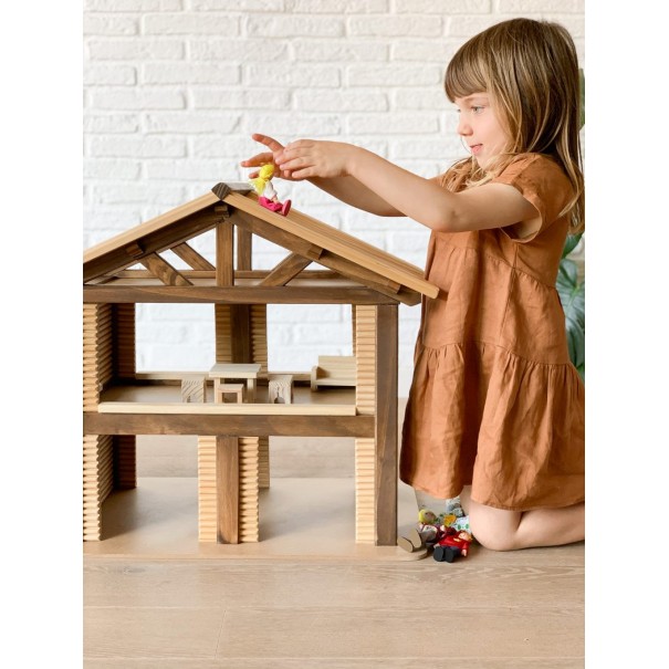 Granja de madera de juguete