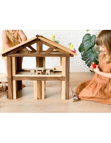 Granja de madera de juguete