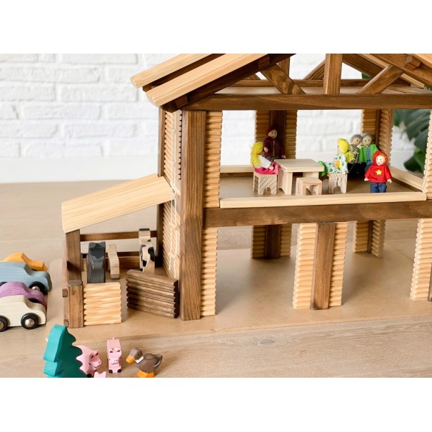 Granja de fusta de joguina