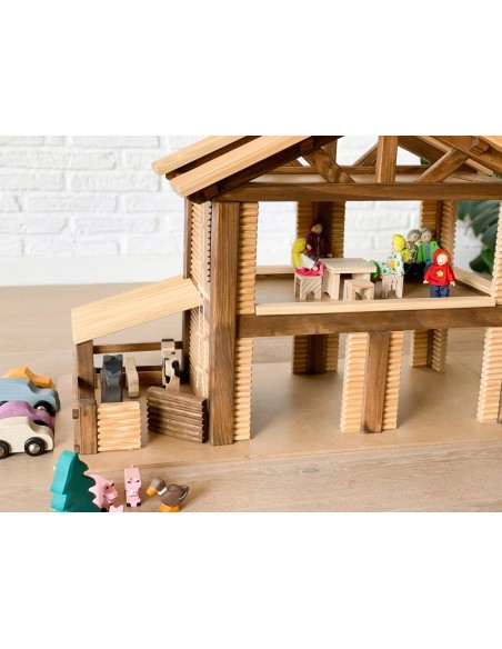 Granja de fusta de joguina