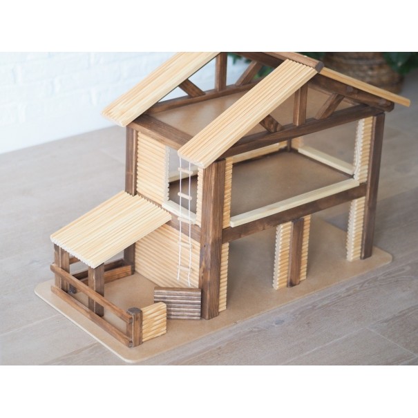 Granja de madera de juguete