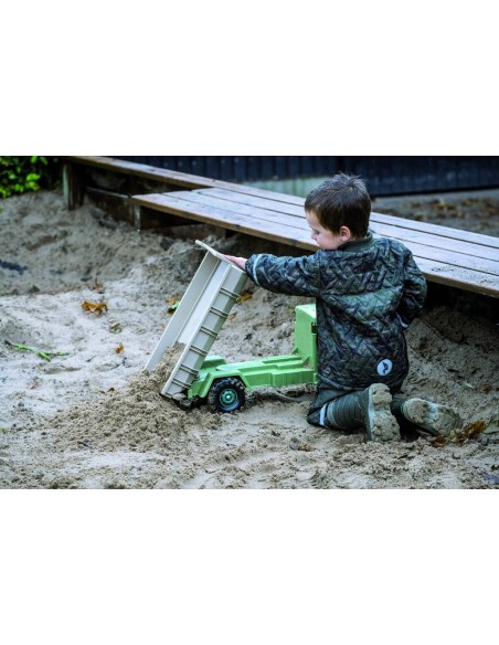 Camión volquete de plástico reciclado