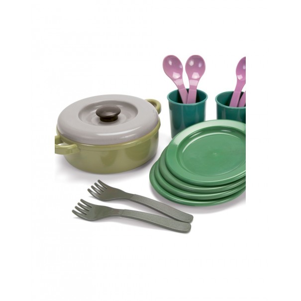 Vaixella de joguina de plàstic reciclat