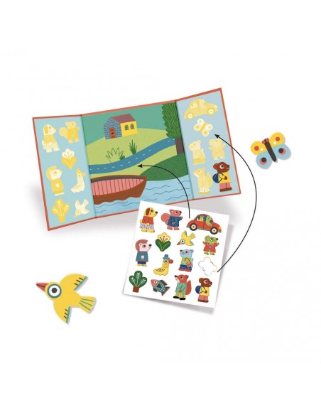 Stickers reutilizables - Los animales