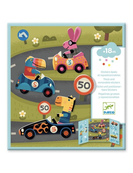  Stickers reutilitzables - Els cotxes