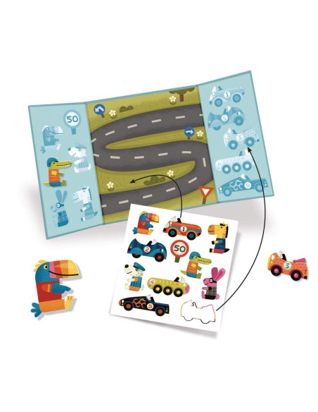 Stickers reutilizables - Los coches