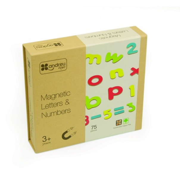 Lletres minúscules i números magnètics