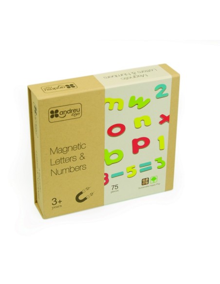 Lletres minúscules i números magnètics