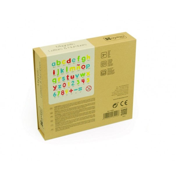 Lletres minúscules i números magnètics