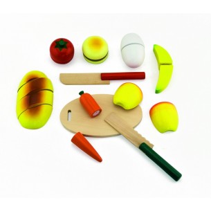 Pa i verdures per a tallar...