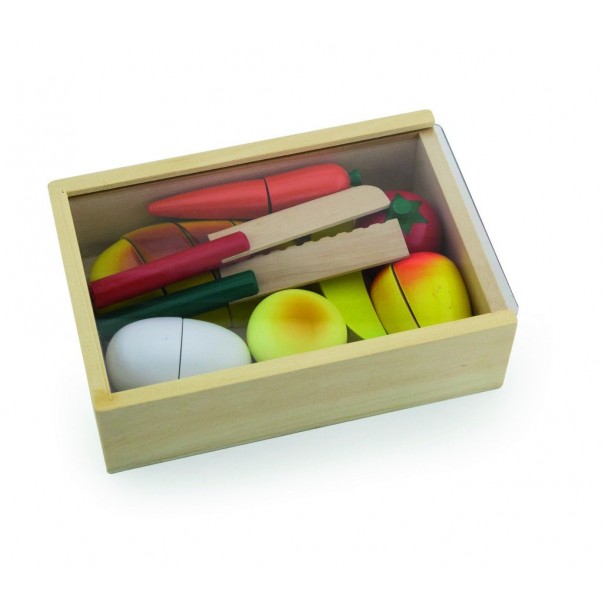 Pa i verdures per a tallar de joguina