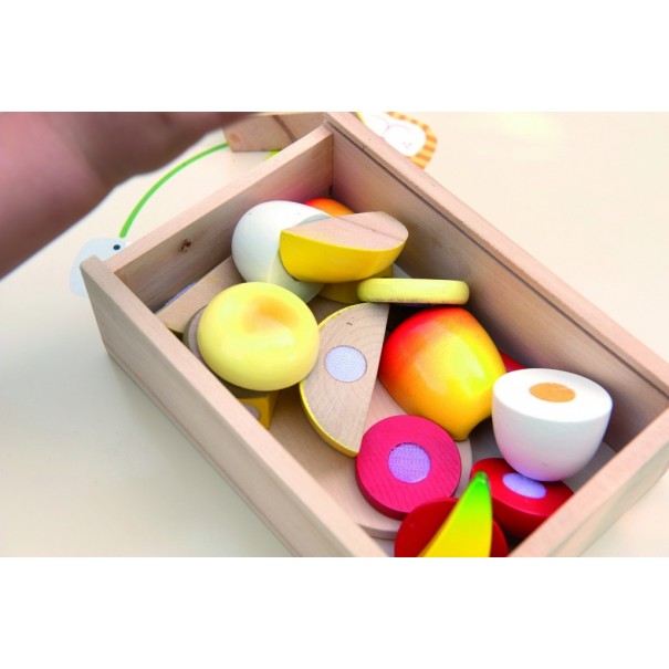 Pa i verdures per a tallar de joguina