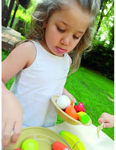 Pa i verdures per a tallar de joguina