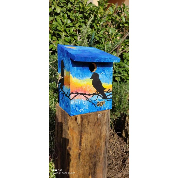 Caja-nido para pájaros