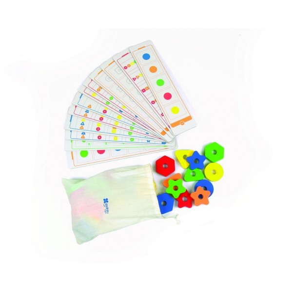 Geo juego de formas ensartables