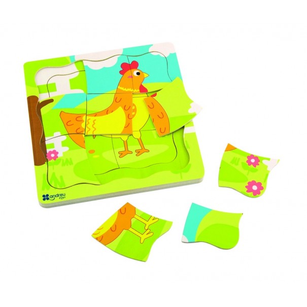 Puzzle - Huevo/Gallina