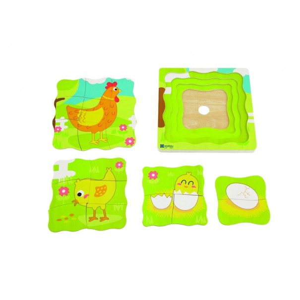 Puzzle - Huevo/Gallina