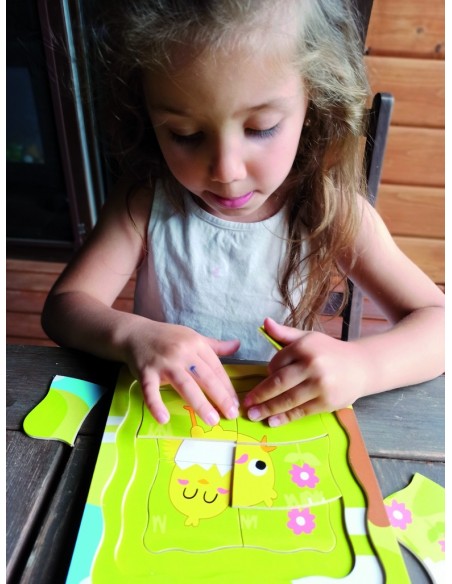 Puzzle - Huevo/Gallina
