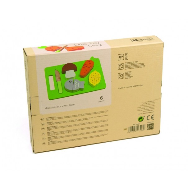 Comida de juguete para cortar